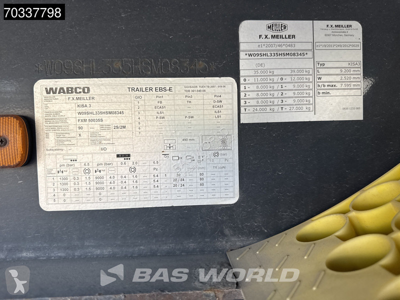 Meiller KISA3 APK 01/27 Liftas 25m3 semi-trailer