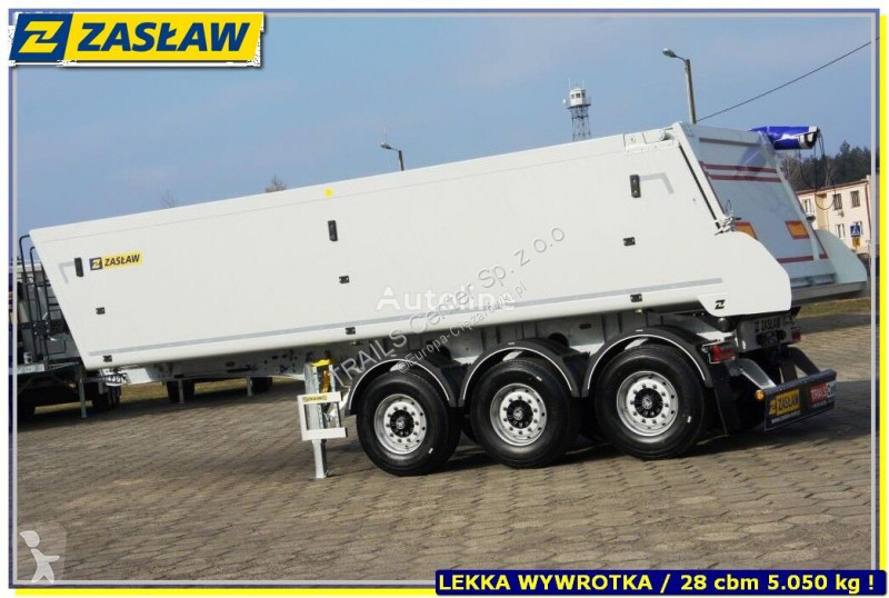 Semi remorque Zasław 28 m³ !! Light UP 4.990 kg...