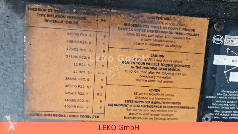 نصف مقطورة Fruehauf FRIGO SEMI 39T Vector...