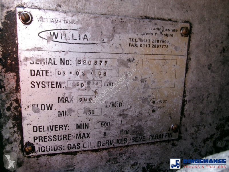 Semiremorca LAG Fuel tank alu 45.2 m3 / 6 comp...