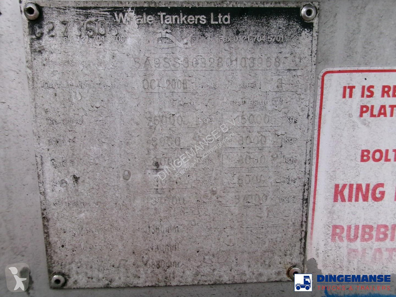 Félpótkocsi  Vacuum tank inox 30 m3 / 1 comp +...