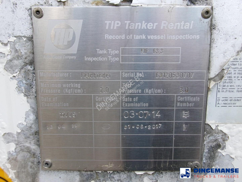 Semi remorque Feldbinder Powder tank alu...