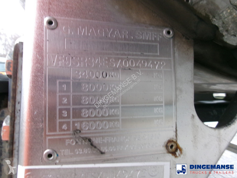 Semiremorca Magyar Chemical tank inox 22.5 m3 /...