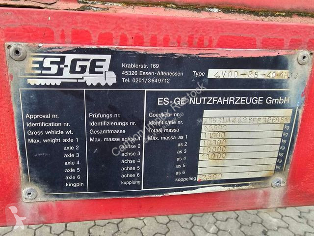 Oplegger ES-GE 4 Achs hyfr. zwangsgelenkte...