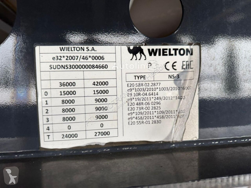 نصف مقطورة Wielton BURTO-FIRANKA / 2021 / SUPER...