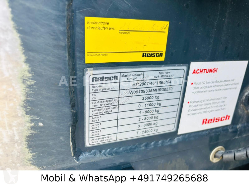 نصف مقطورة Reisch R24 - RSBS-3-13 Aluminium...