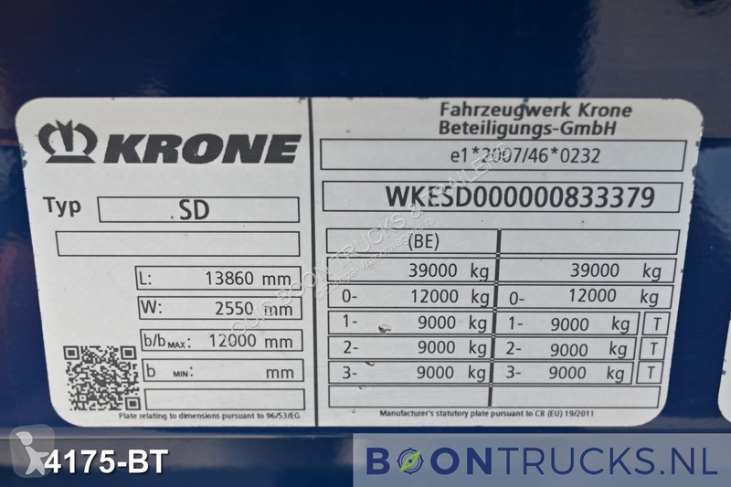 Semi remorque Krone DRY LINER BOX TRAILER |...