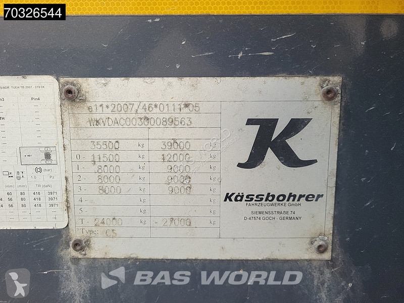 نصف مقطورة Kässbohrer CS 40ft 45ft Lift Axle