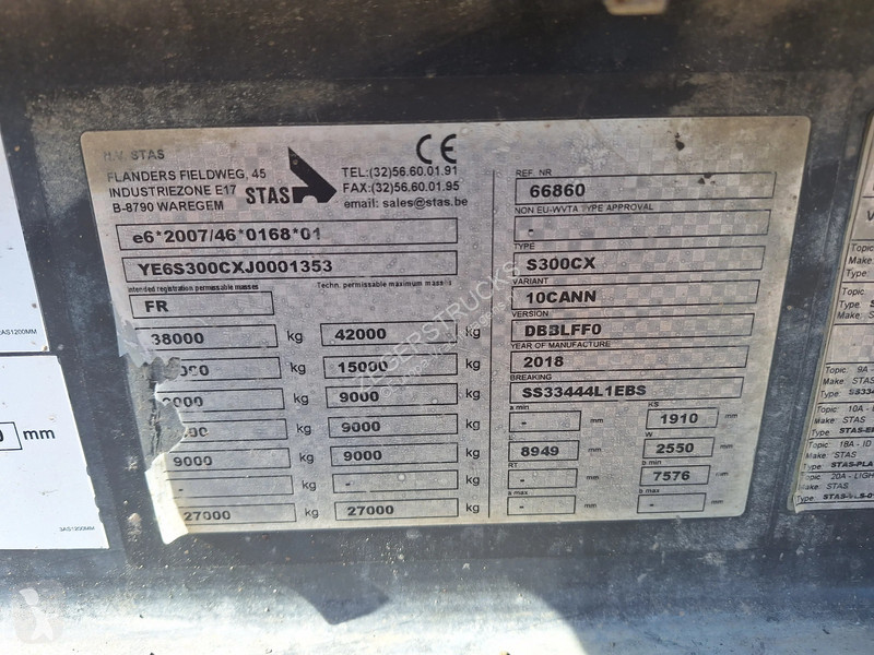 نصف مقطورة Stas SX300CX