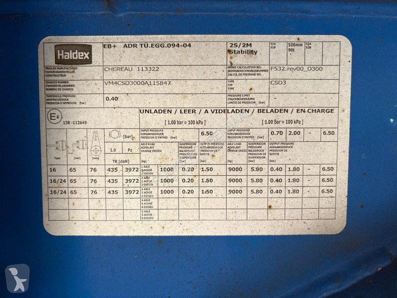 Semiremorca Chereau - REFRIGERATED TRAILER +...