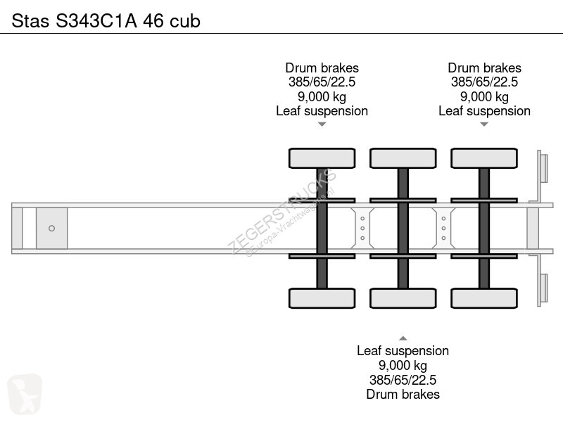Полуприцеп Stas S343C1A 46 cub
