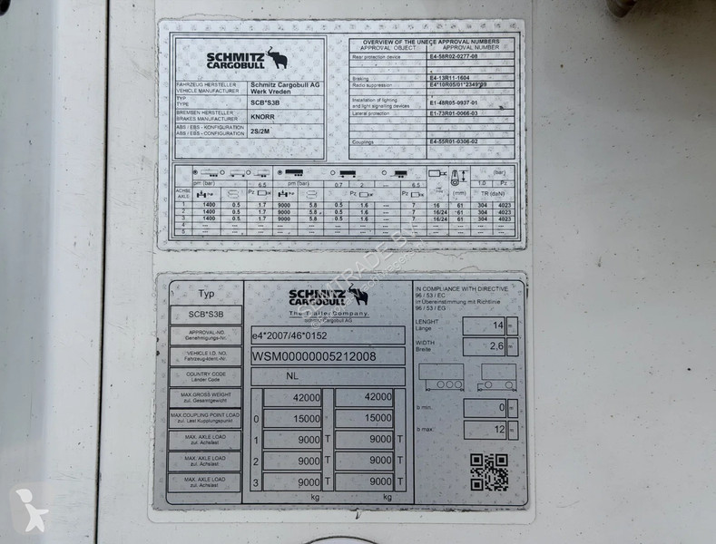 Semirremolque Schmitz Cargobull N/A SCB*S3B...