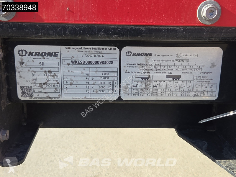 Krone MEGA Liftachse Lift+Hubdach semi-trailer