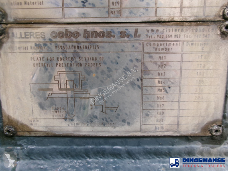 Semiremorca Cobo Fuel tank alu 44.7 m3 / 6 comp