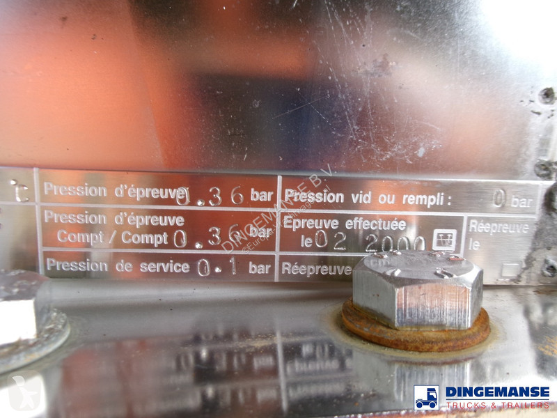 Semiremorca Magyar Heavy oil tank inox 37 m3 /...