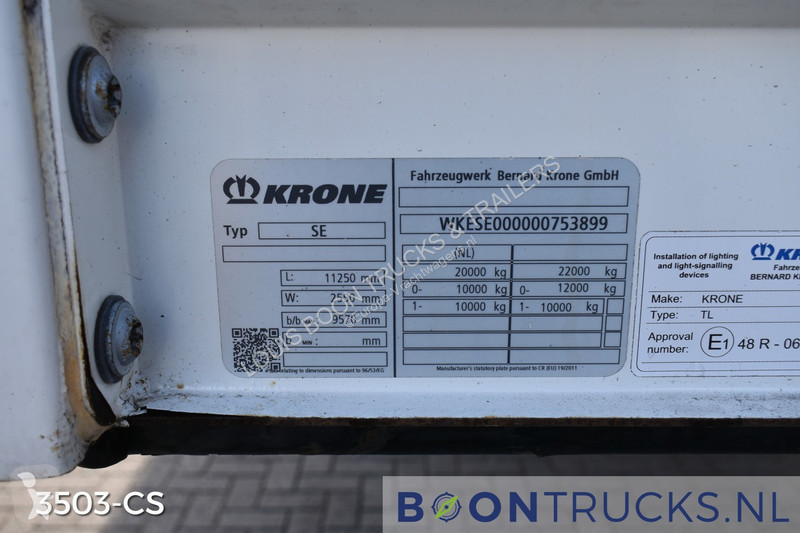 Semitrailer Krone SE CITY 11M | TRIDEC STEERING...