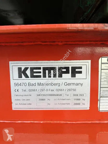 Semiremorca Kempf SKM 35/3 Hardox 31 m³ Lift...
