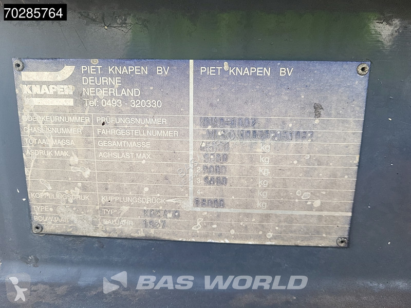 Semi reboque Knapen KOK 450 3 axles ALU...