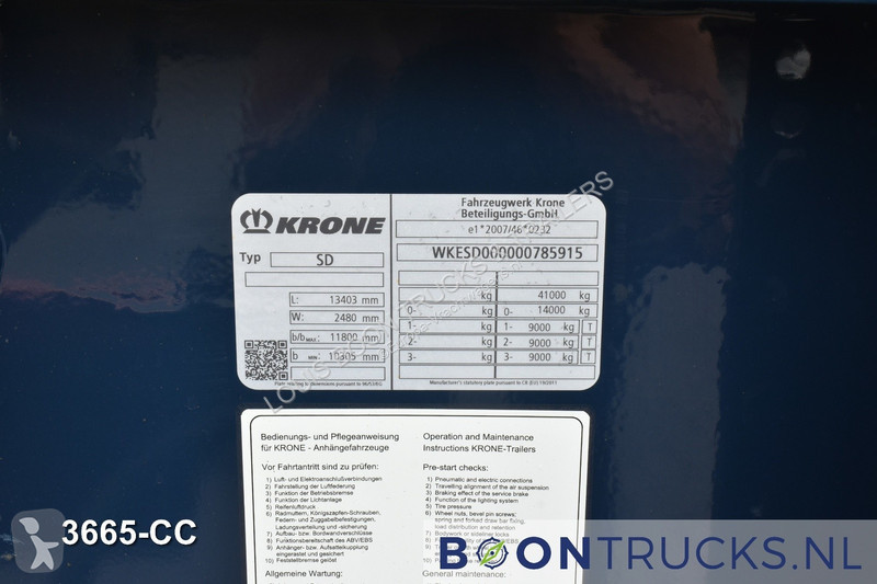 Semitrailer Krone BOX LINER | 2x20-40-45ft HC *...