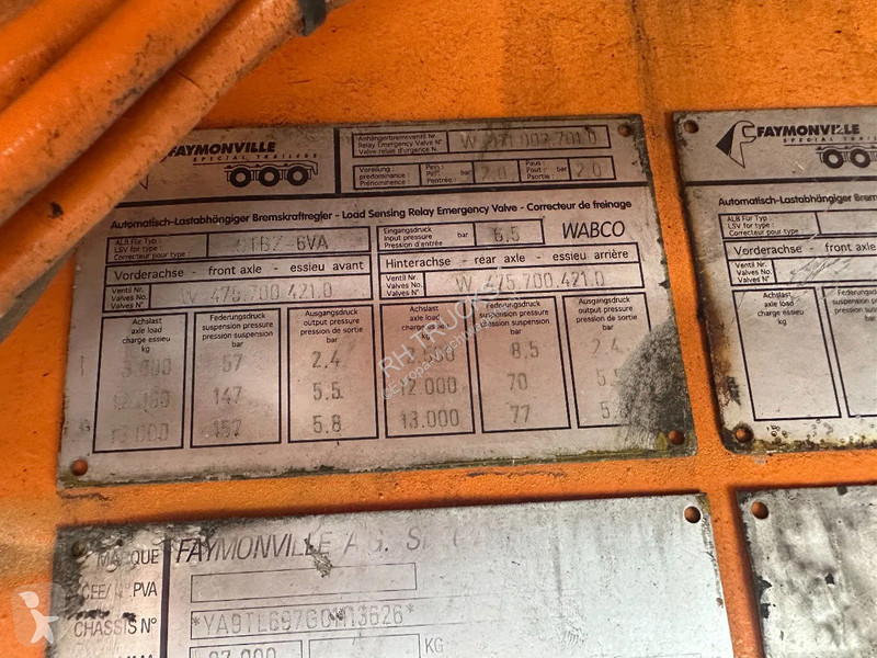 Semiremorca Faymonville STBZ-6VA ,3 METER...