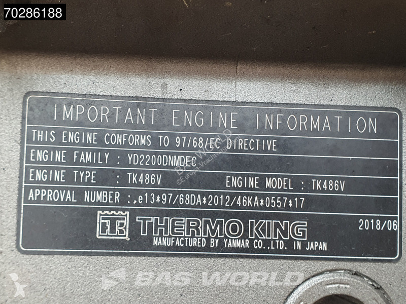 Semi reboque Schmitz Cargobull Thermo King SLXI...
