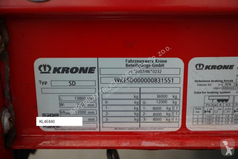 Semirimorchio Krone FIRANKA / MEGA / 2018 / OŚ...