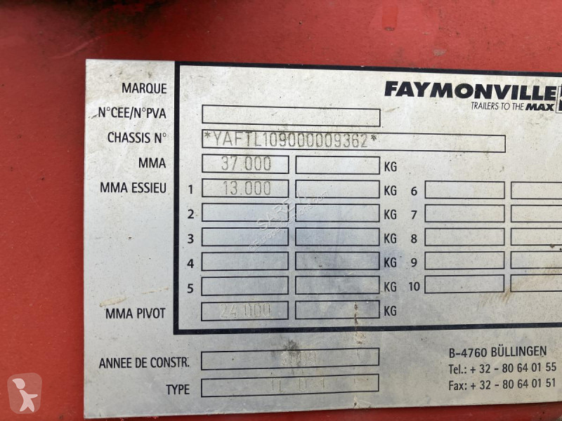 Semi remorque Faymonville MEGAMAX 4 ESSIEUX...