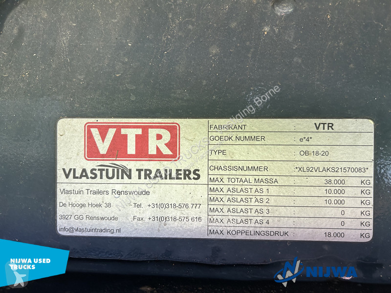 Naczepa Vlastuin OB-18-30-BK Tridec besturing 2...