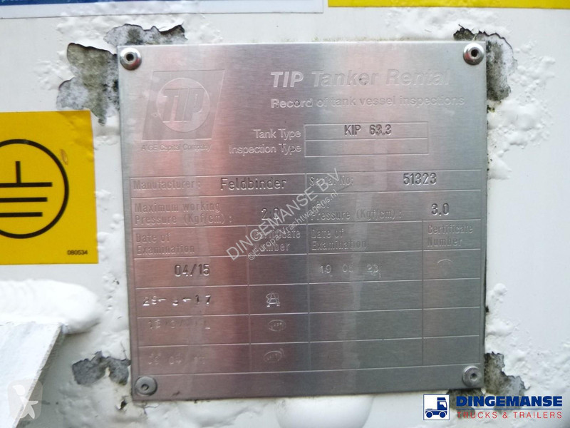 نصف مقطورة Feldbinder Powder tank alu 63 m3...