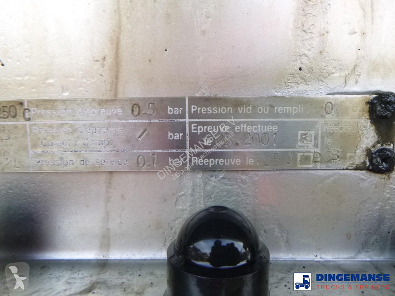 نصف مقطورة Magyar Bitumen / heavy oil tank inox...