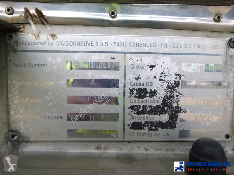 نصف مقطورة Maisonneuve Chemical tank inox (non...