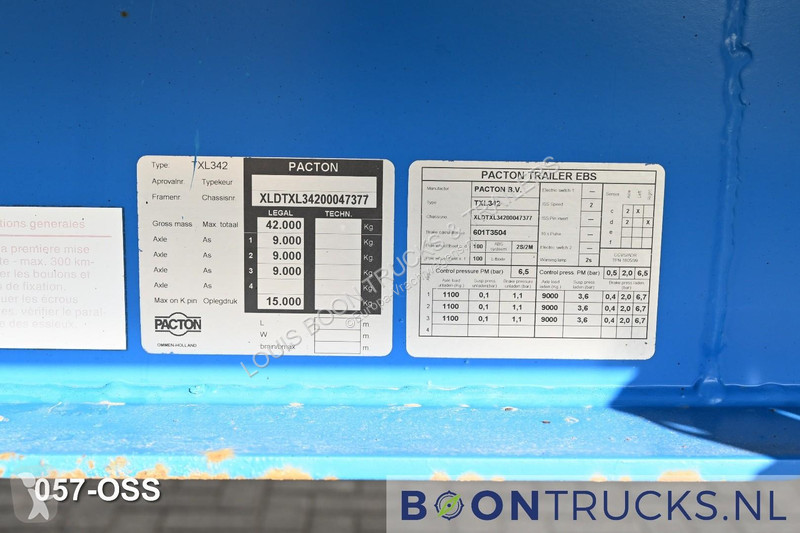 Oplegger Pacton T3-001 BANDLOSSER | 56 M3 *...