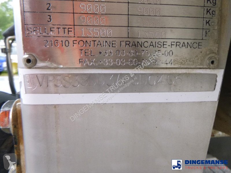 نصف مقطورة Magyar Food tank (milk) inox 30 m3 /...