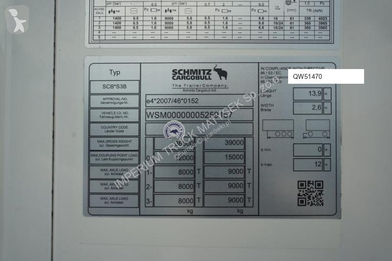 نصف مقطورة Schmitz Cargobull CHŁODNIA / CARRIER...