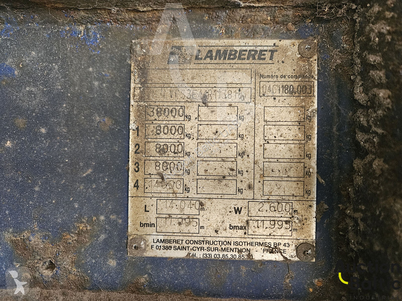 نصف مقطورة Lamberet YS-2P5