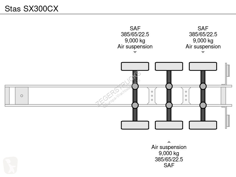 نصف مقطورة Stas SX300CX