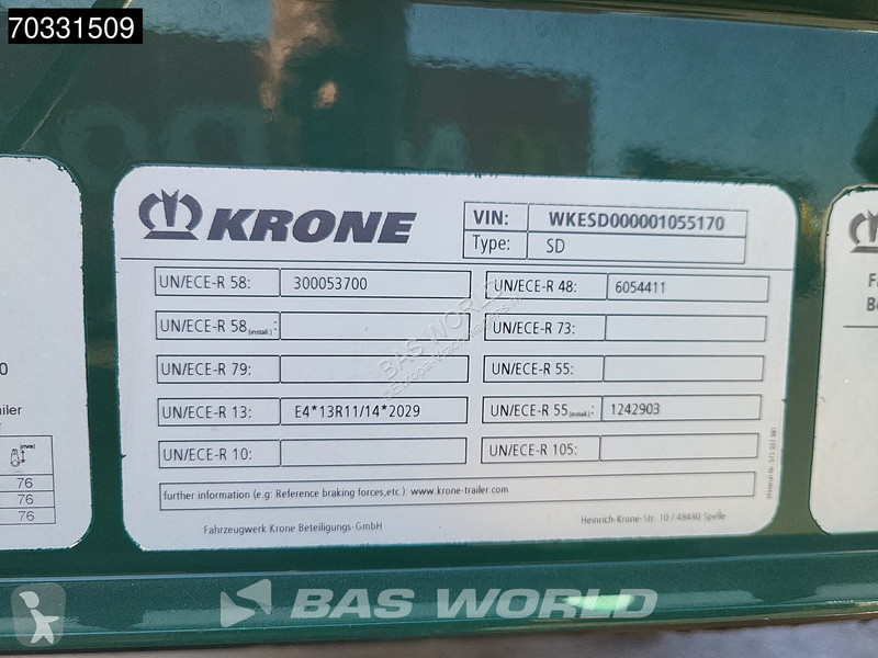 Полуприцеп Krone Hardwood Omega Lift Axle Anti...