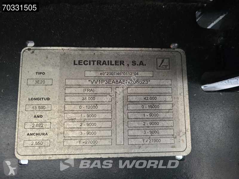 نصف مقطورة Lecitrailer PLATA 3E-RS Rolltor...