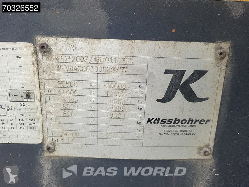 نصف مقطورة Kässbohrer CS Lift Axle BPW 40ft