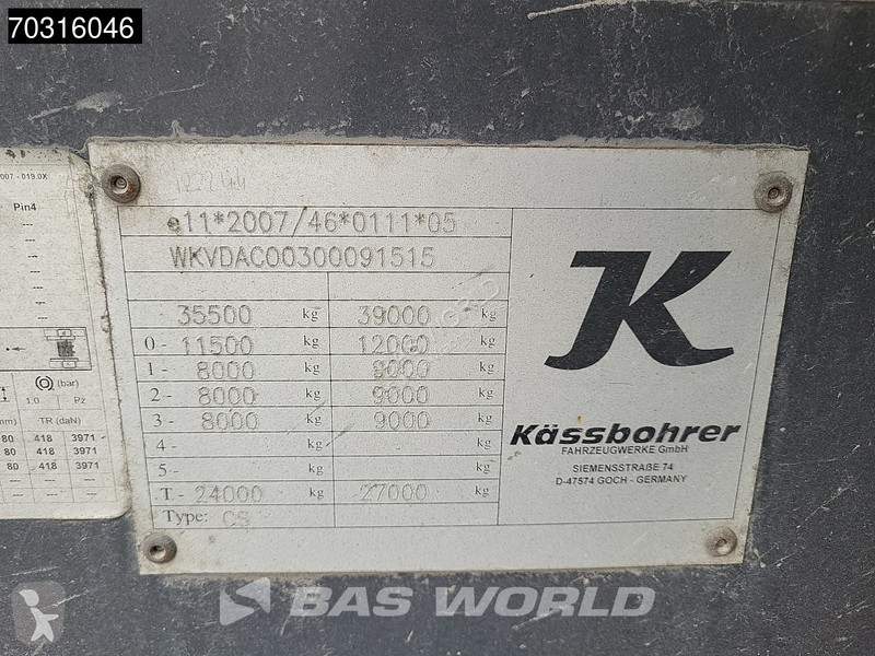 نصف مقطورة Kässbohrer CS 3 axles Lift Axle 40ft