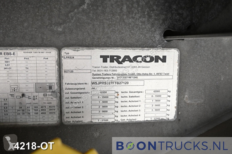 Semirremolque Tracon Uden N/A PLATTE BAK +...