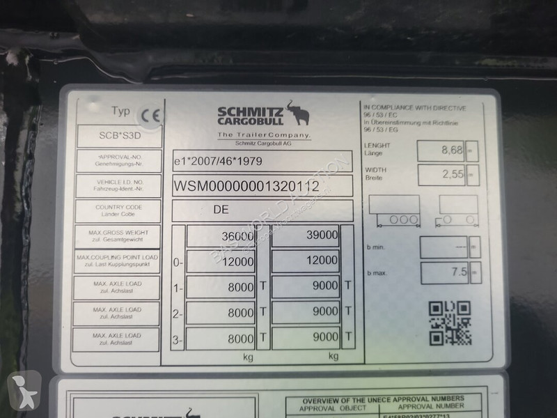 Semirremolque Schmitz Cargobull SCB*S3D