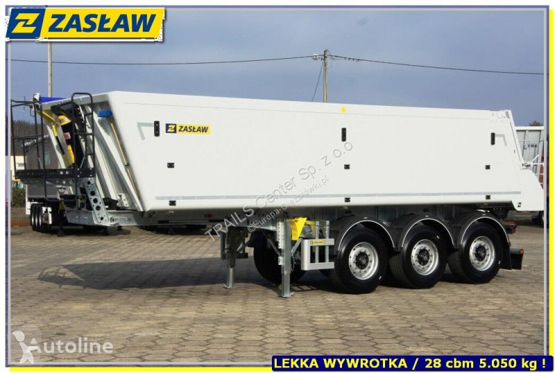 Semi remorque Zasław 28 m³ !! Light UP 4.990 kg...