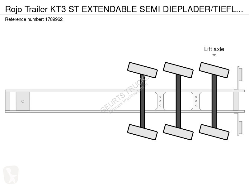 Semiremorca Rojo Trailer KT3 ST EXTENDABLE SEMI...