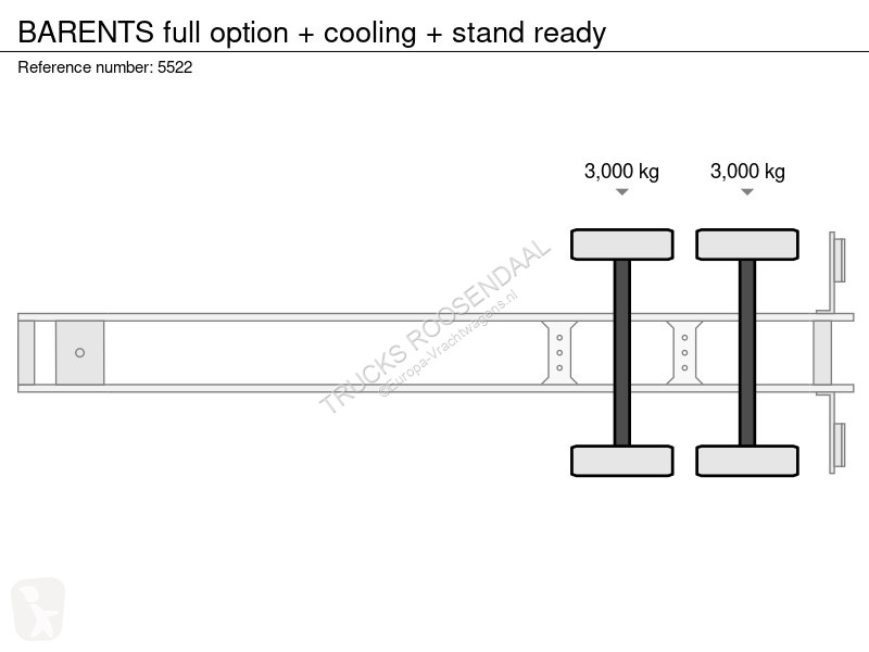 Semiremorca  full option + cooling + stand ready