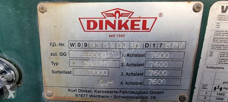 Semi reboque Dinkel naczepa niskopodwoziowa 5...