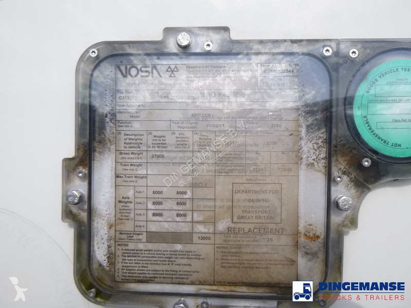 Semiremorca Spitzer Powder tank alu 43 m3 / 1 comp