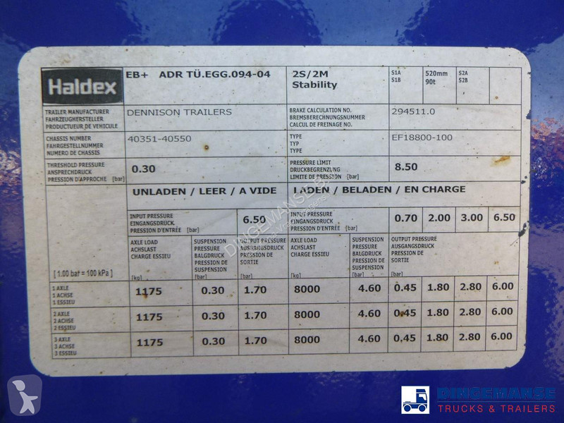 نصف مقطورة Dennison Stack - 3 x container...