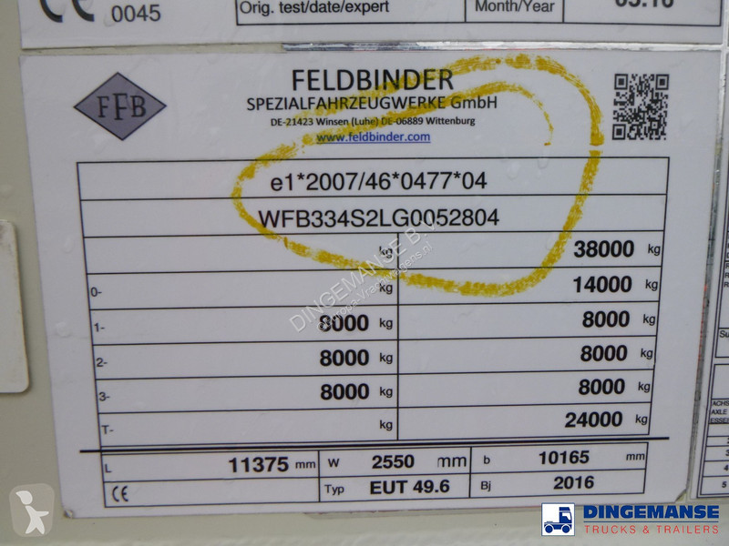Semiremorca Feldbinder Powder tank alu 50 m3 /...