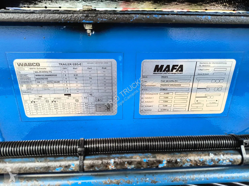 Semi reboque Mafa INSULATED INOX TANK 29000L 3...